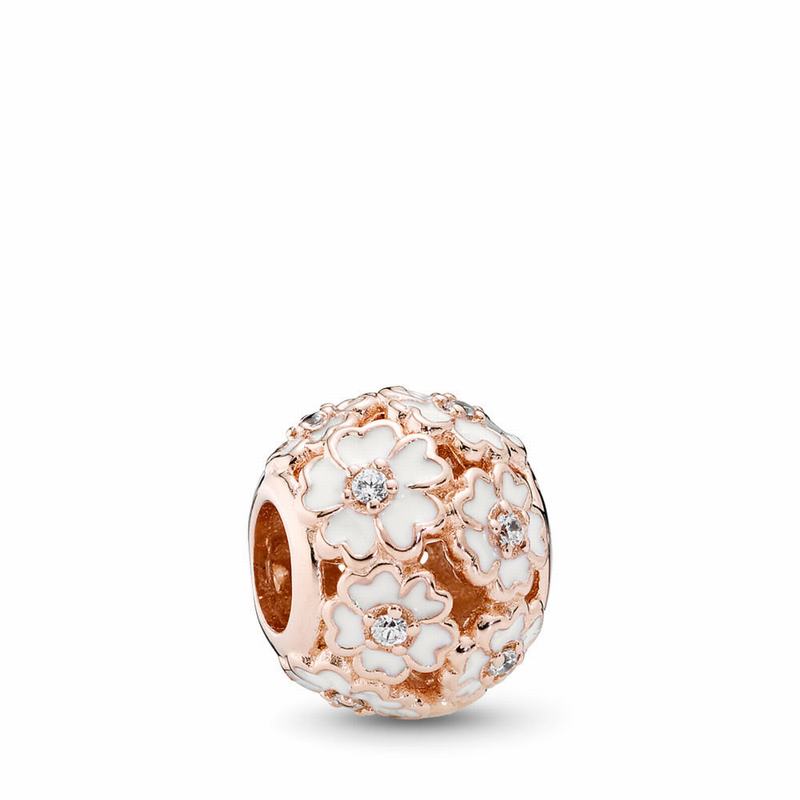 Pandora Rose™ White Primrose Meadow Charm NZ (386217-FNU)